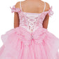Layered Tulle with Tiered Train Girl Communion Dress by Cinderella Couture USA AS8120