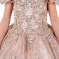 Layered Tulle with Tiered Train Girl Communion Dress by Cinderella Couture USA AS8120
