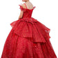 Layered Tulle with Tiered Train Girl Communion Dress by Cinderella Couture USA AS8120