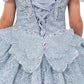 Layered Tulle with Tiered Train Girl Communion Dress by Cinderella Couture USA AS8120