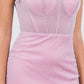 One Shoulder Scoop Neckline Short Party Dress by Cinderella Couture USA AS8124J