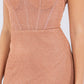 One Shoulder Scoop Neckline Short Party Dress by Cinderella Couture USA AS8124J