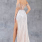 Strapless Off Shoulder Leg Slit Party Dress by Cinderella Couture USA AS8147J