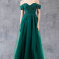 Off Shoulder Embroider A-Line Gown by Cinderella Couture USA AS8152J