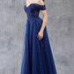 Off Shoulder Embroider A-Line Gown by Cinderella Couture USA AS8152J