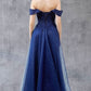 Off Shoulder Embroider A-Line Gown by Cinderella Couture USA AS8152J