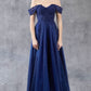 Off Shoulder Embroider A-Line Gown by Cinderella Couture USA AS8152J