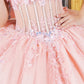 Off Shoulder Sweetheart Neckline Quinceanera Dress by Cinderella Couture USA AS8160J
