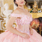 Off Shoulder Sweetheart Neckline Quinceanera Dress by Cinderella Couture USA AS8160J