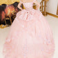 Off Shoulder Sweetheart Neckline Quinceanera Dress by Cinderella Couture USA AS8160J