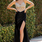 Sweetheart Neckline Leg Slit Party Dress by Cinderella Couture USA AS8171J