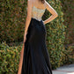 Sweetheart Neckline Leg Slit Party Dress by Cinderella Couture USA AS8171J