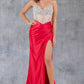 Sweetheart Neckline Leg Slit Party Dress by Cinderella Couture USA AS8171J