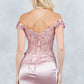 Lace Off Shoulder Short Party Dress by Cinderella Couture USA AS8181JS
