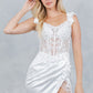 Lace Off Shoulder Short Party Dress by Cinderella Couture USA AS8181JS