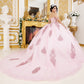 Off Shoulder Long Tail Quinceanera Dress by Cinderella Couture USA AS8190J
