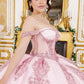 Off Shoulder Long Tail Quinceanera Dress by Cinderella Couture USA AS8190J