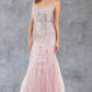 Stone Dangles Strap Sheath Party Dress by Cinderella Couture USA AS8192J