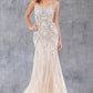 Stone Dangles Strap Sheath Party Dress by Cinderella Couture USA AS8192J