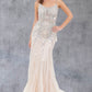 Stone Dangles Strap Sheath Party Dress by Cinderella Couture USA AS8192J