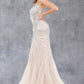 Stone Dangles Strap Sheath Party Dress by Cinderella Couture USA AS8192J