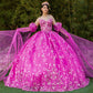 Off Shoulder Puff Sleeve Quinceanera Dress by Cinderella Couture USA AS8210J