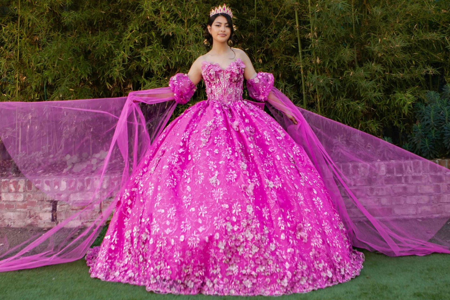 Off Shoulder Puff Sleeve Quinceanera Dress by Cinderella Couture USA AS8210J