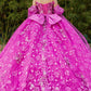 Off Shoulder Puff Sleeve Quinceanera Dress by Cinderella Couture USA AS8210J