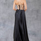 Strapless Satin Leg Slit Sheath Party Dress by Cinderella Couture USA AS8214J
