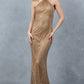 Beaded Halter Neckline Party Dress by Cinderella Couture USA AS8217J