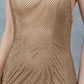 Beaded Halter Neckline Party Dress by Cinderella Couture USA AS8217J