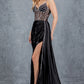 Beaded Illusion V-Neckline Sheath Party Dress by Cinderella Couture USA AS8219J