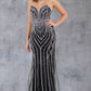 Strapless Sweetheart Neckline Party Dress by Cinderella Couture USA AS8221J