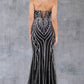 Strapless Sweetheart Neckline Party Dress by Cinderella Couture USA AS8221J