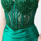 Beaded Satin Sweetheart Neckline Party Dress by Cinderella Couture USA AS8247J