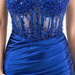 Beaded Satin Sweetheart Neckline Party Dress by Cinderella Couture USA AS8247J