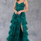 Sequin A-Line Leg Slit Party Dress by Cinderella Couture USA AS8248J