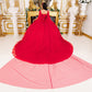 Broach Off Shoulder Cape Quinceanera Dress by Cinderella Couture USA AS8270J