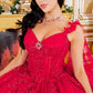 Broach Off Shoulder Cape Quinceanera Dress by Cinderella Couture USA AS8270J
