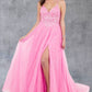 Glitter Beadwork A-Line Party Dress by Cinderella Couture USA AS8275J