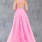 Glitter Beadwork A-Line Party Dress by Cinderella Couture USA AS8275J