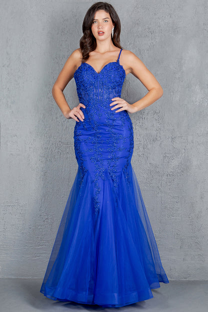 Sweetheart Neckline Spaghetti Straps Party Dress by Cinderella Couture USA AS8175J