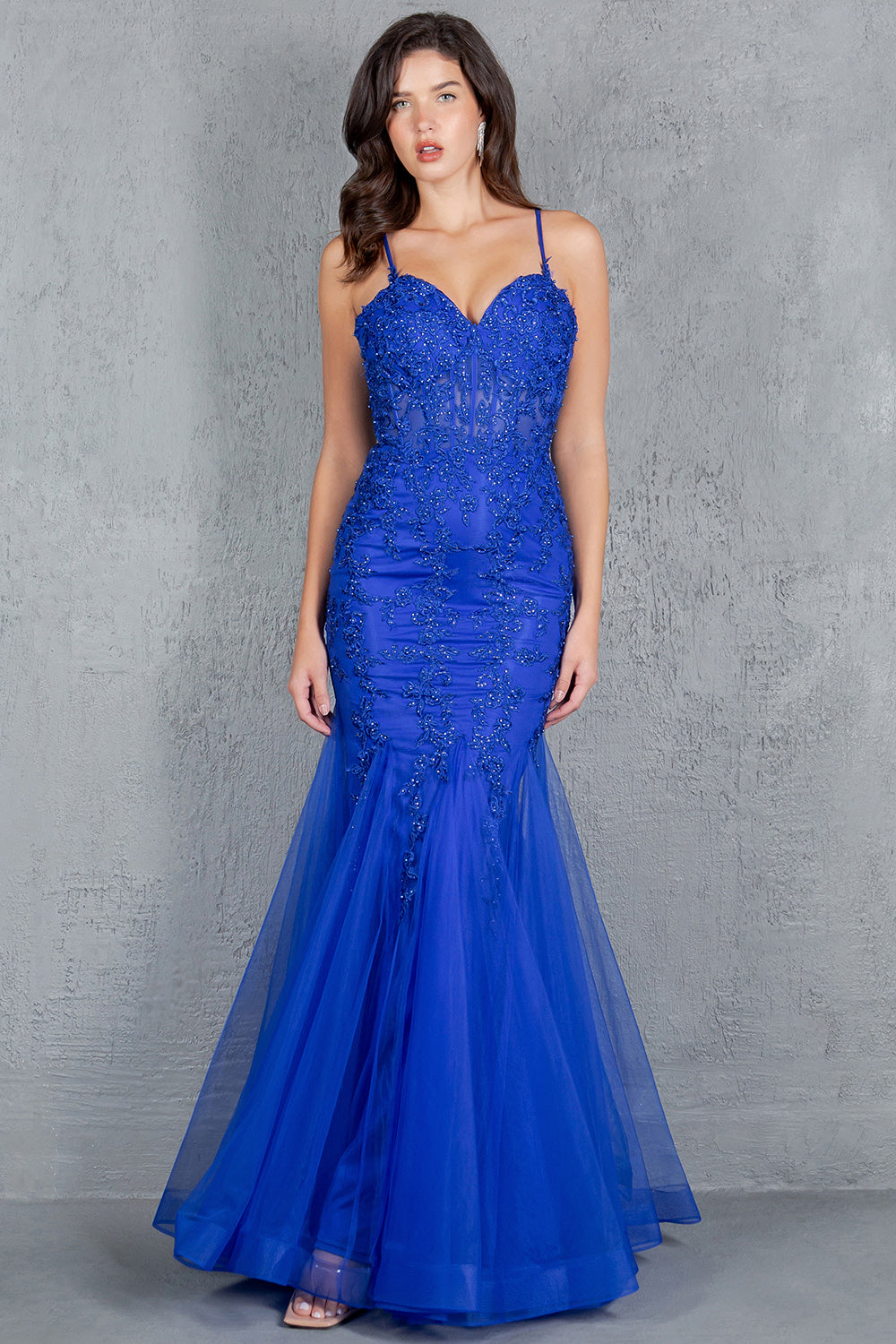 Sweetheart Neckline Spaghetti Straps Party Dress by Cinderella Couture USA AS8175J