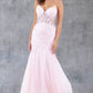 Embroidery Plunging Neckline Mermaid Party Dress by Cinderella Couture USA AS8276J
