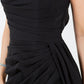 Stone Accesnt Drape Slit Dress by Cinderella Couture USA AS8283J
