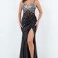 Sweetheart Neckline Leg Slit Party Dress by Cinderella Couture USA AS8285J
