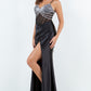 Sweetheart Neckline Leg Slit Party Dress by Cinderella Couture USA AS8285J