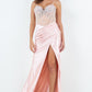 Sweetheart Neckline Leg Slit Party Dress by Cinderella Couture USA AS8285J