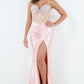 Sweetheart Neckline Leg Slit Party Dress by Cinderella Couture USA AS8285J