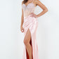 Sweetheart Neckline Leg Slit Party Dress by Cinderella Couture USA AS8285J